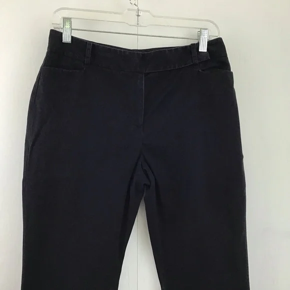 Talbots Heritage Boot black chino style pants size 6P - Picture 2 of 6